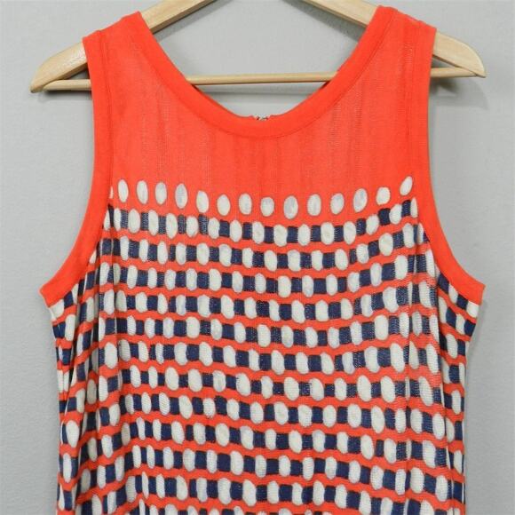 NIC+ZOE Sweater Knit Dress Size XL Multicolor Geometric Knee Length Fit and Flar - Picture 4 of 12